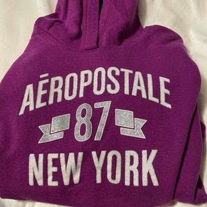 Purple aeropostale hoodie size medium